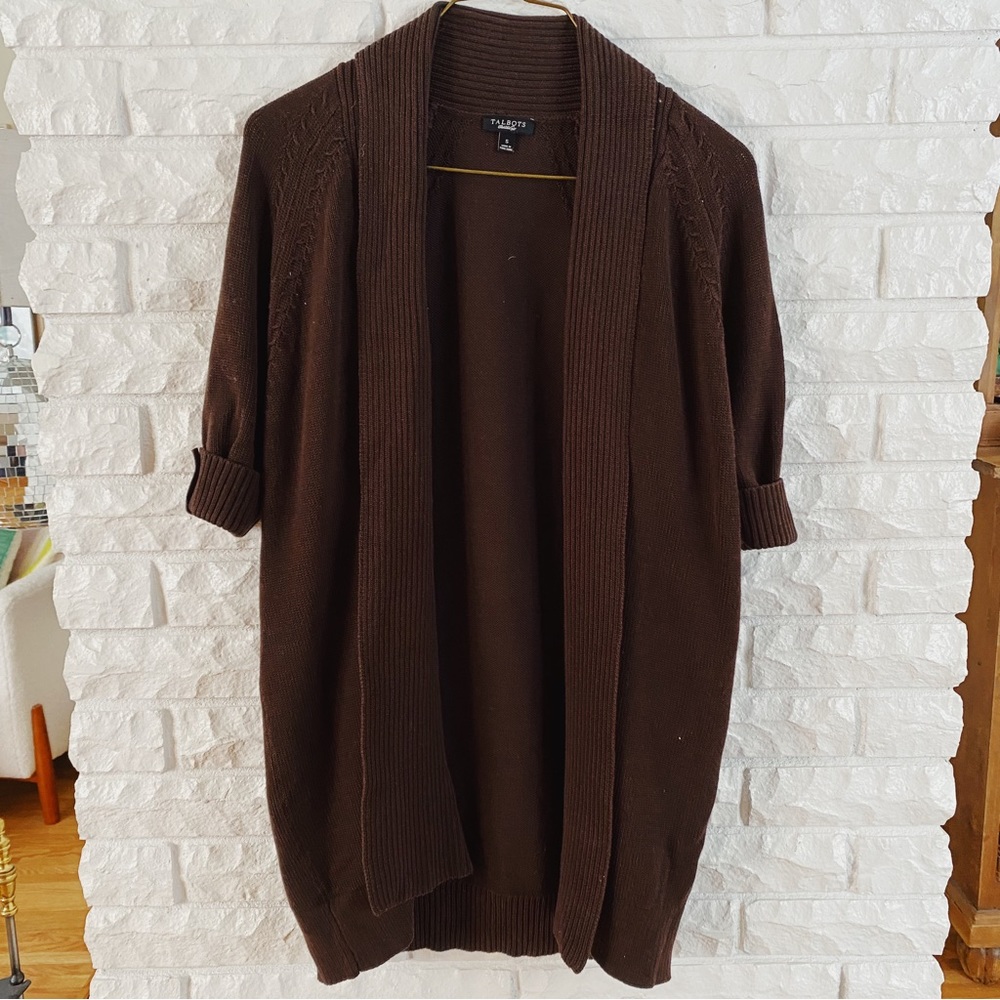 Talbots Open Front Cardigan